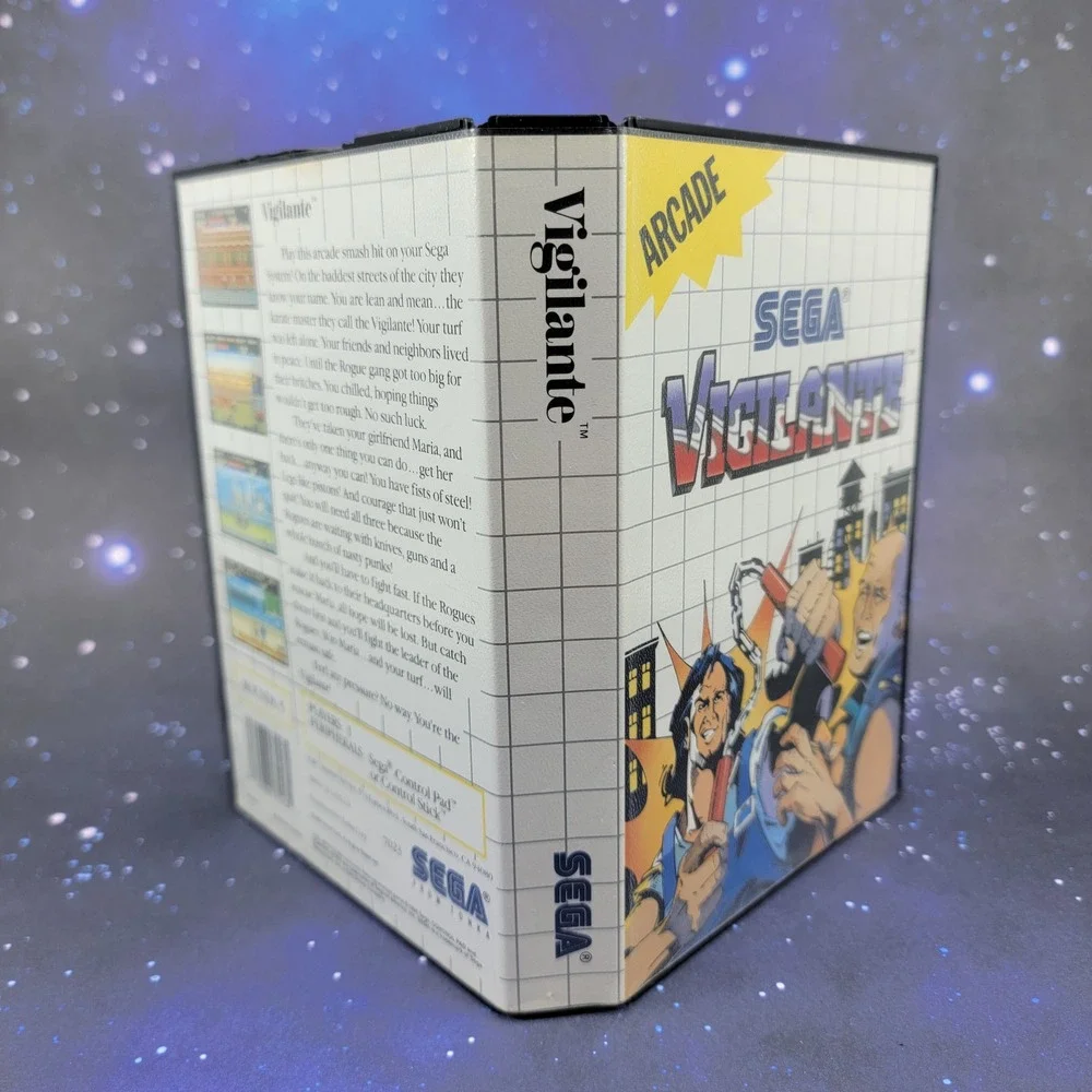 Vigilante Sega Master System 1989 Arcade Beat Em Up CIB 7023 Tonka